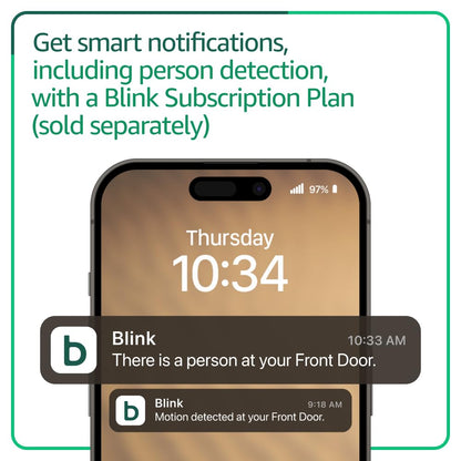 All-new Blink Video Doorbell + Outdoor 4 – Wireless smart security cameras, head-to-toe HD view, two-year battery life. Sync Module Core included – 3 camera system + Video Doorbell