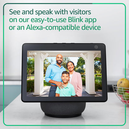 All-new Blink Video Doorbell + Outdoor 4 – Wireless smart security cameras, head-to-toe HD view, two-year battery life. Sync Module Core included – 3 camera system + Video Doorbell