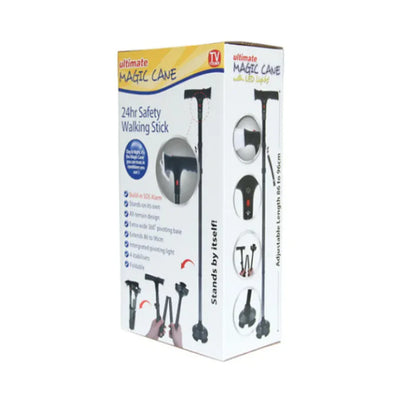 Adjustable Aluminum Folding Cane with Built-in Alarm System